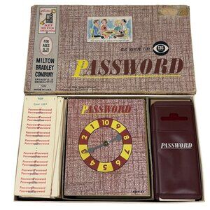 Vintage 1962 Milton Bradley Password CBS Game Set Made in USA Goodson Todman